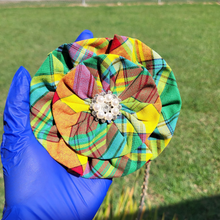 Load image into Gallery viewer, Kaleidoscope Madras Brooch
