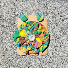 Load image into Gallery viewer, Kaleidoscope Madras Brooch
