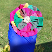 Load image into Gallery viewer, Pink &amp; Green Madras Brooch
